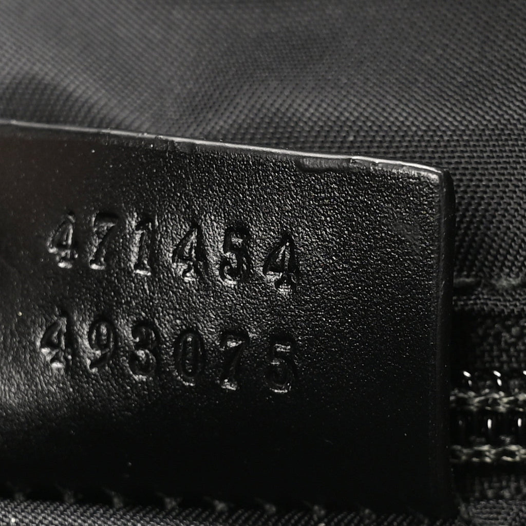 Canvas Web Messenger Bag Black