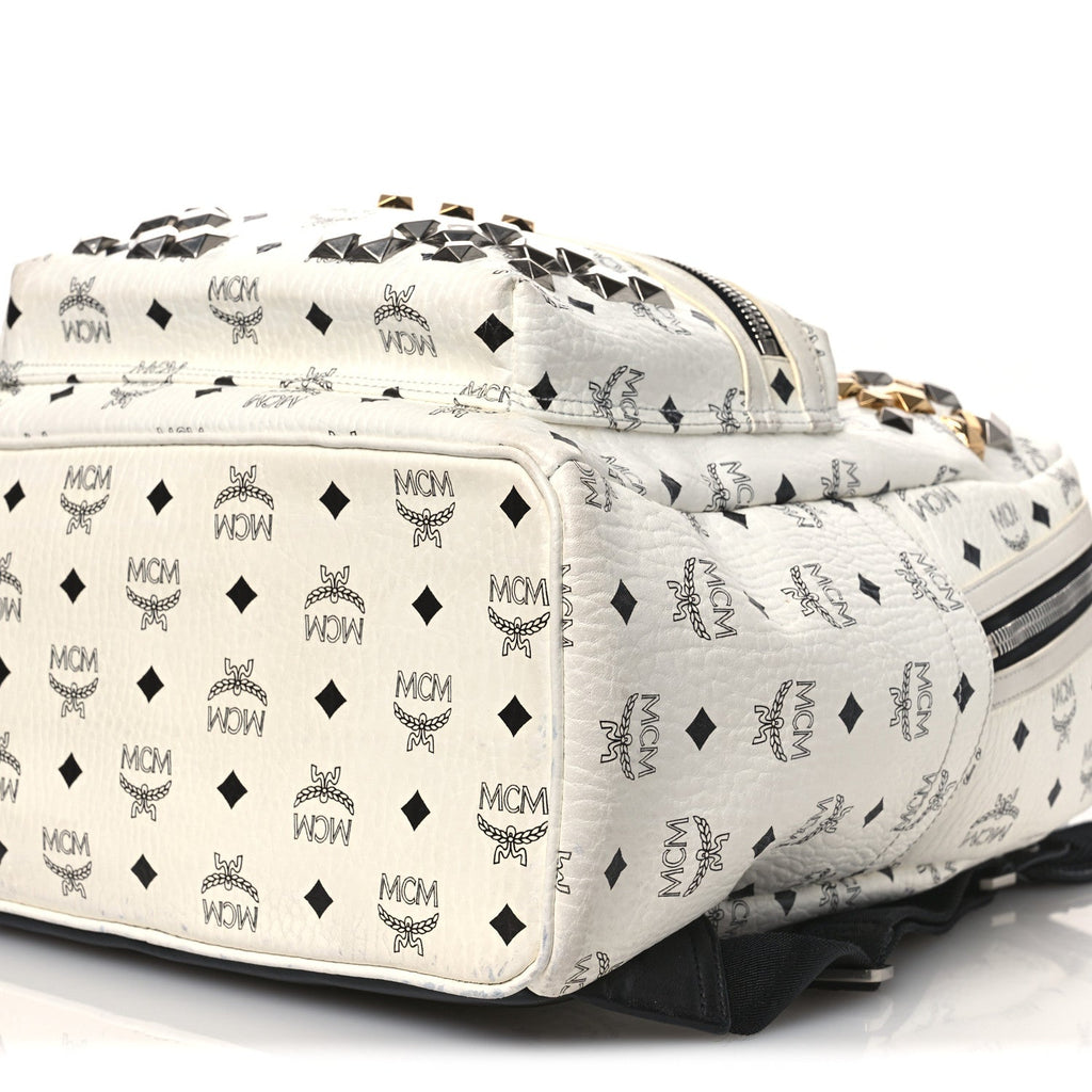 Visetos Studded Medium Stark M Backpack White
