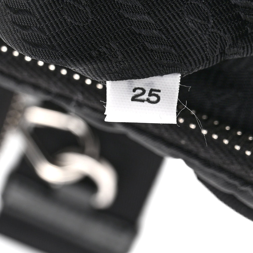 Re-Nylon Triangle Padded Patchwork Shoulder Bag Black