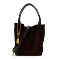 Suede Small Spin Tote Deep Violine