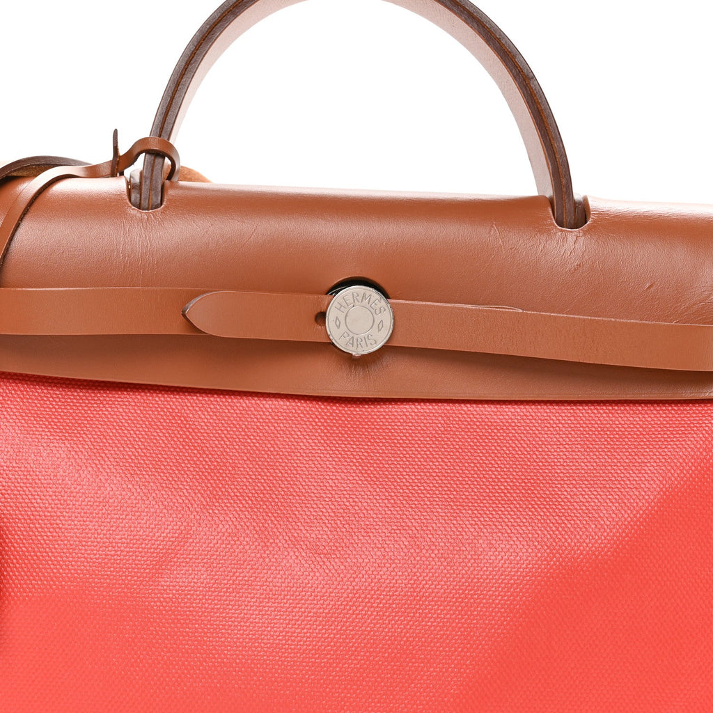 Toile H Berline Vache Hunter Herbag Zip 31 PM Orange Mecano Fauve