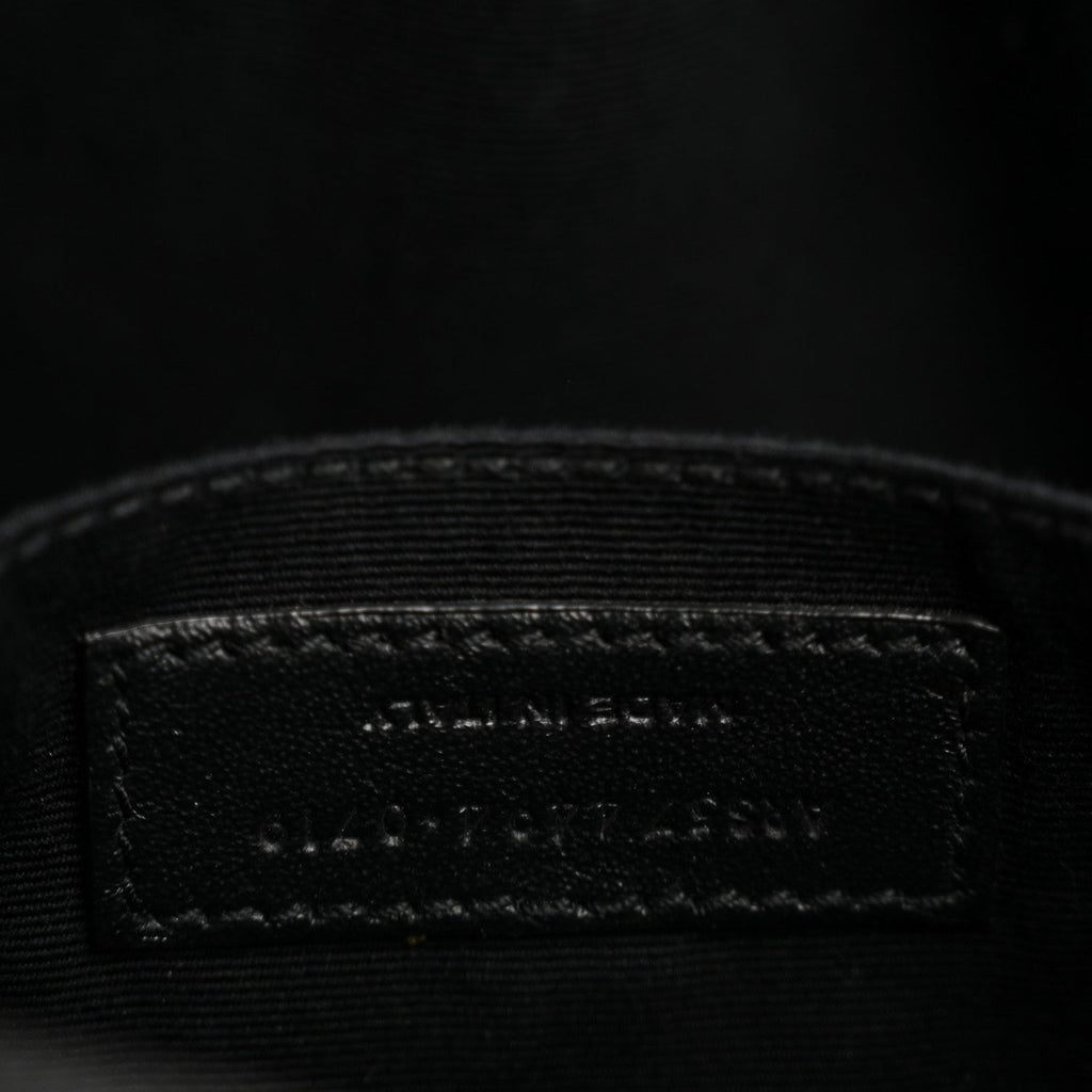 Calfskin Matelasse Monogram Monochrome Lou Camera Bag Black
