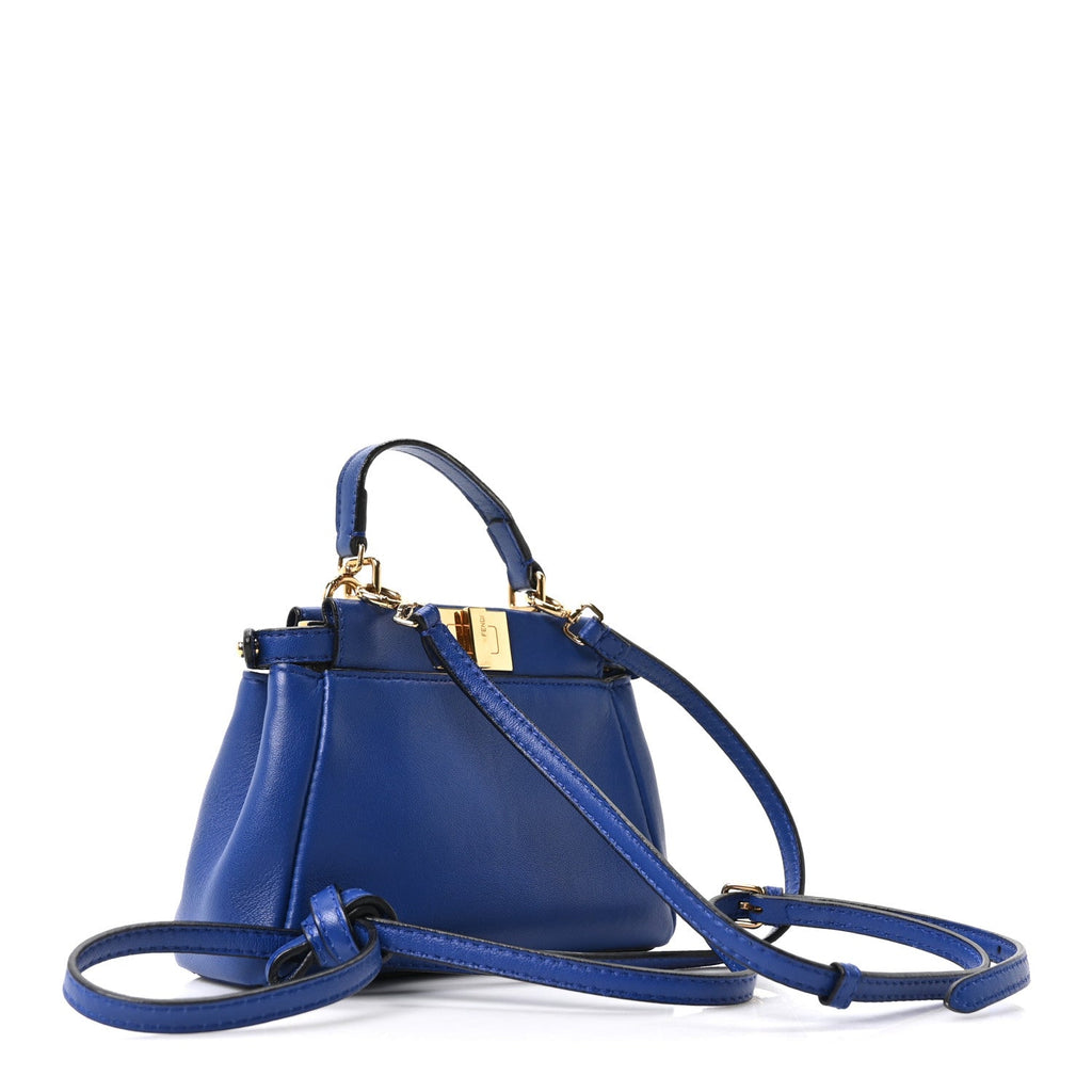 Nappa Micro Peekaboo Iconic Satchel Bleuette