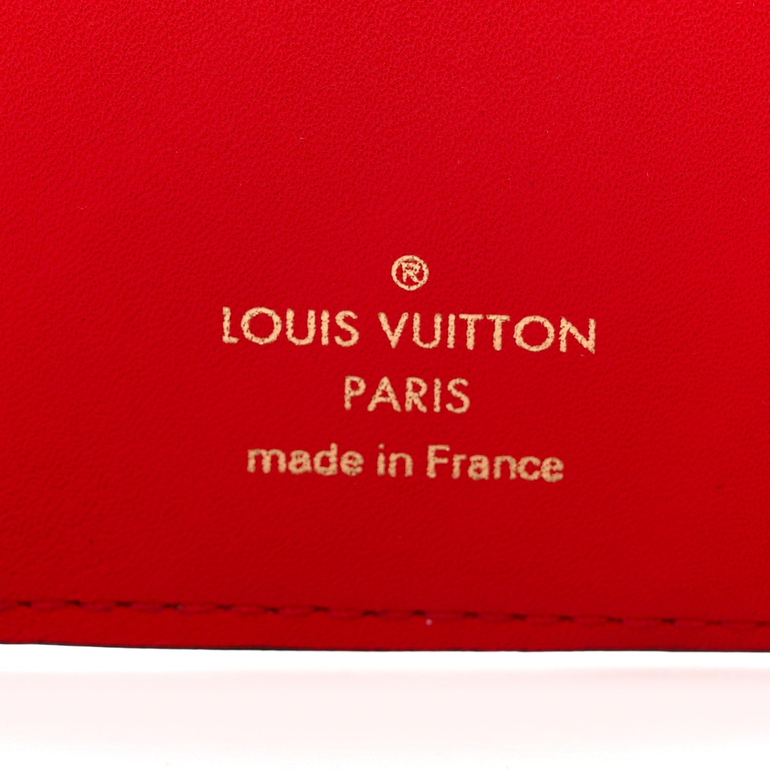 Monogram Flower Lock Compact Wallet Coquelicot