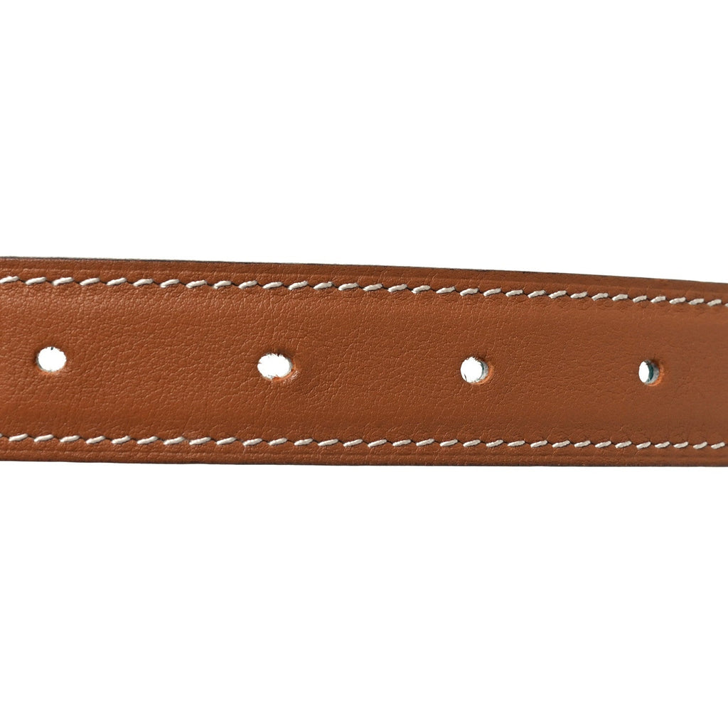 Swift Epsom 24mm Mini Constance H Belt 80 32 Bleu Paon Gold