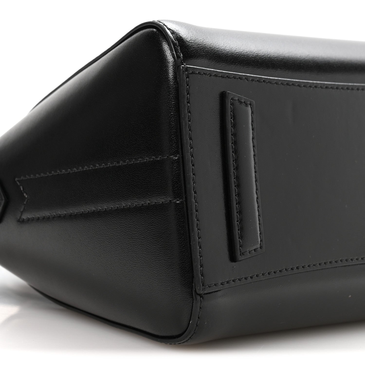 Shiny Lord Calfskin Mini Antigona Black