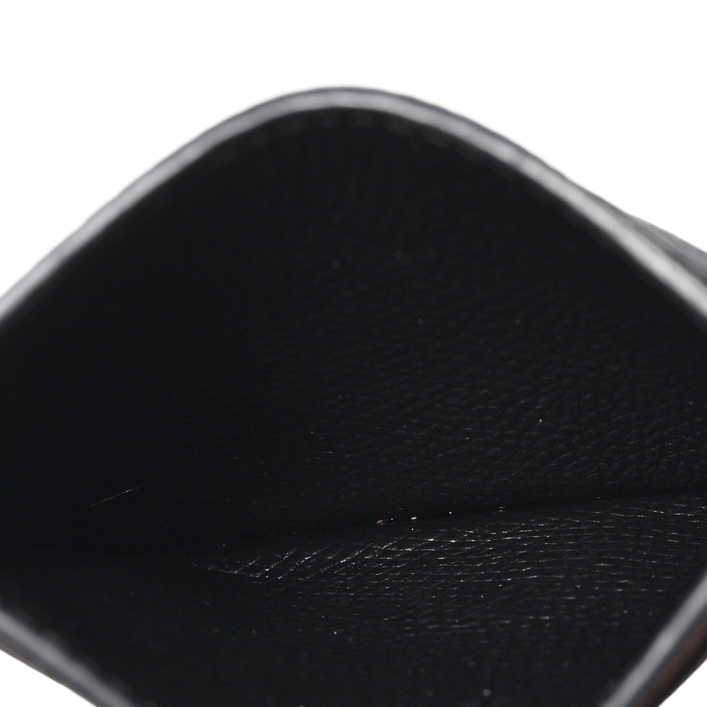 Calfskin Toile Iconographe Embossed Vlogo  Holder Black