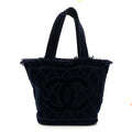 Terry Cotton CC Beach Tote Towel Set Blue