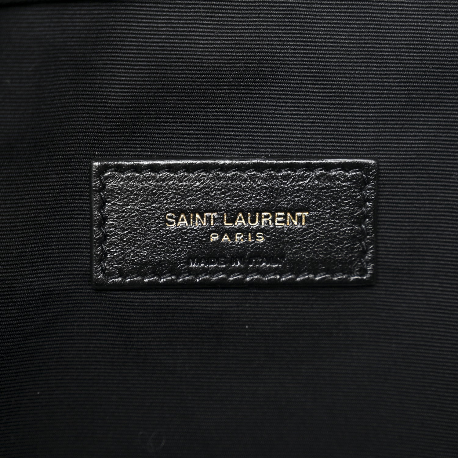 Lambskin Matelasse Monogram Medium Jamie 4.3 Pochon Black