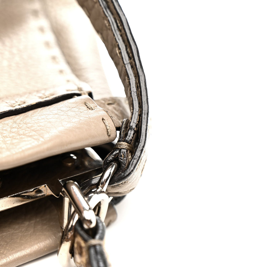Cuoio Romano Snakeskin Selleria Mini Peekaboo Iconic Satchel Roccia Corda