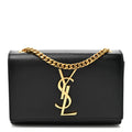 Grain De Poudre Small Monogram Kate Satchel Black