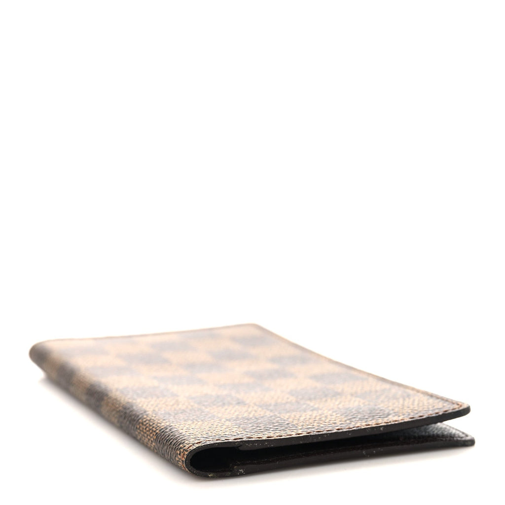 Damier Ebene Checkbook Cover Wallet