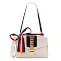 Calfskin Small Sylvie Shoulder Bag Off White