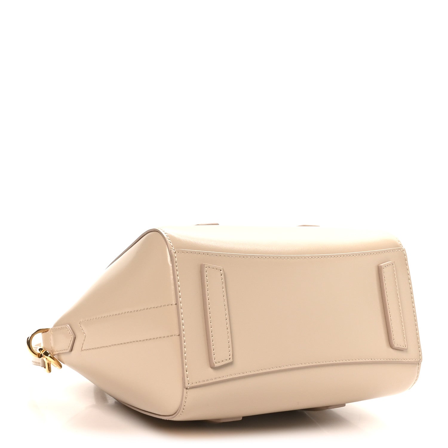 Box Calfskin Mini Lock Antigona Shoulder Bag Natural Beige