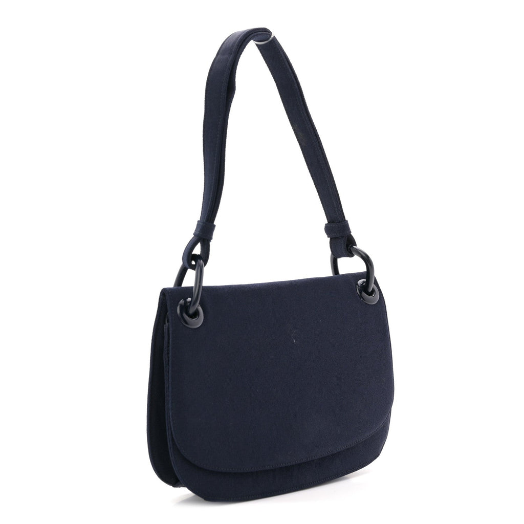 Tessuto Nylon Shoulder Bag Bleu
