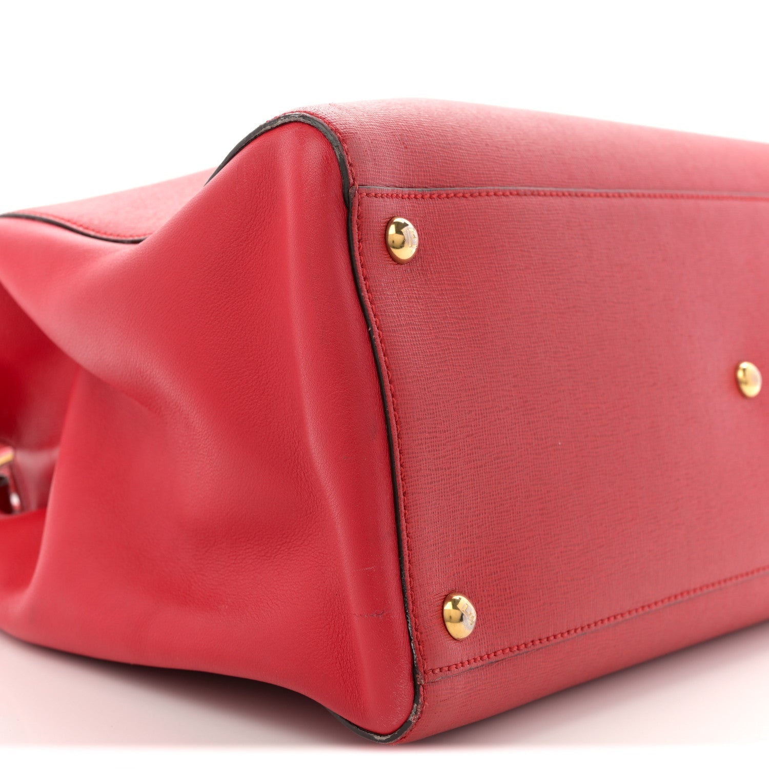 Vitello Elite Flamingo Regular 2Jours Tote Rosso Fiamma