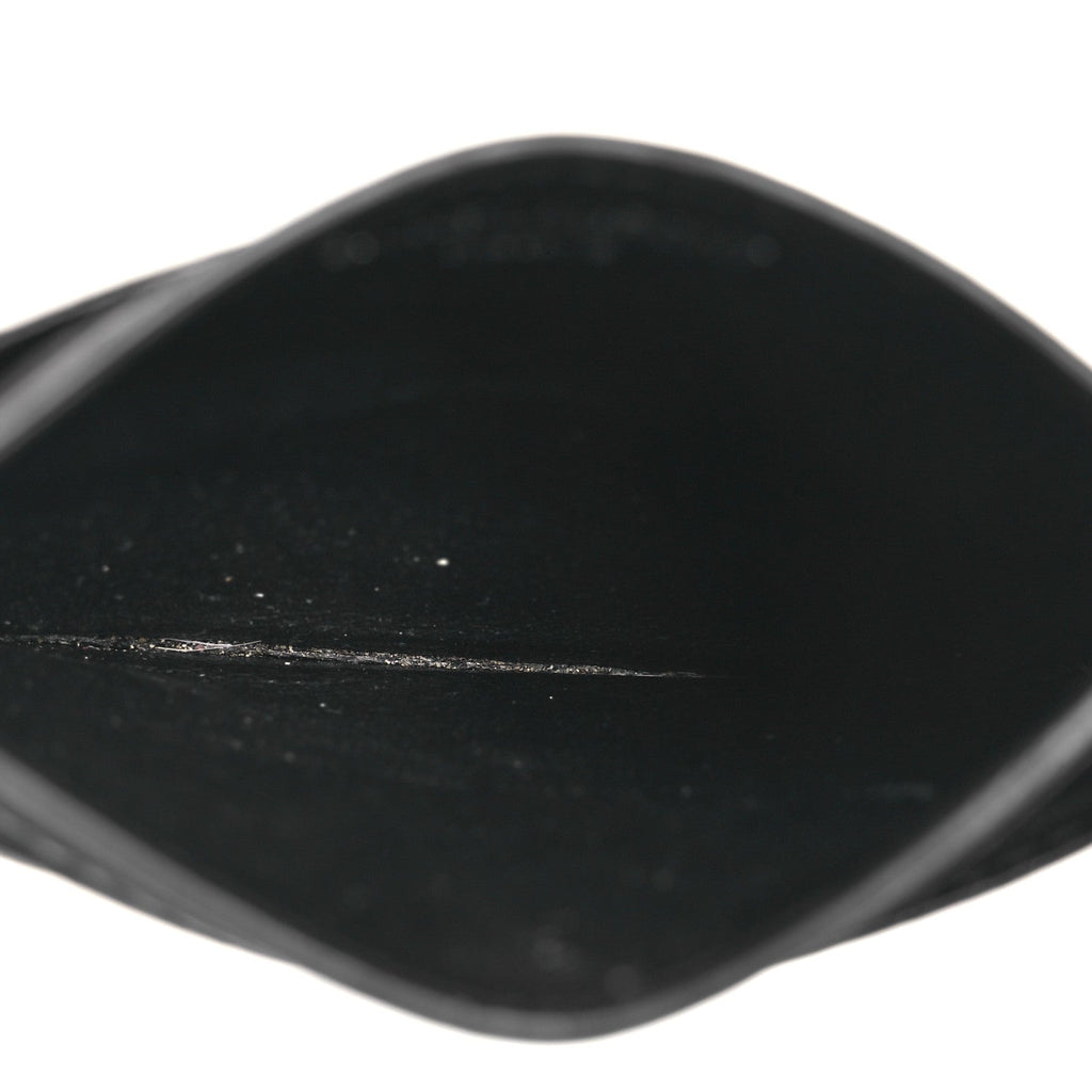 Grain De Poudre Matelasse Chevron Monogram Credit  Case Black