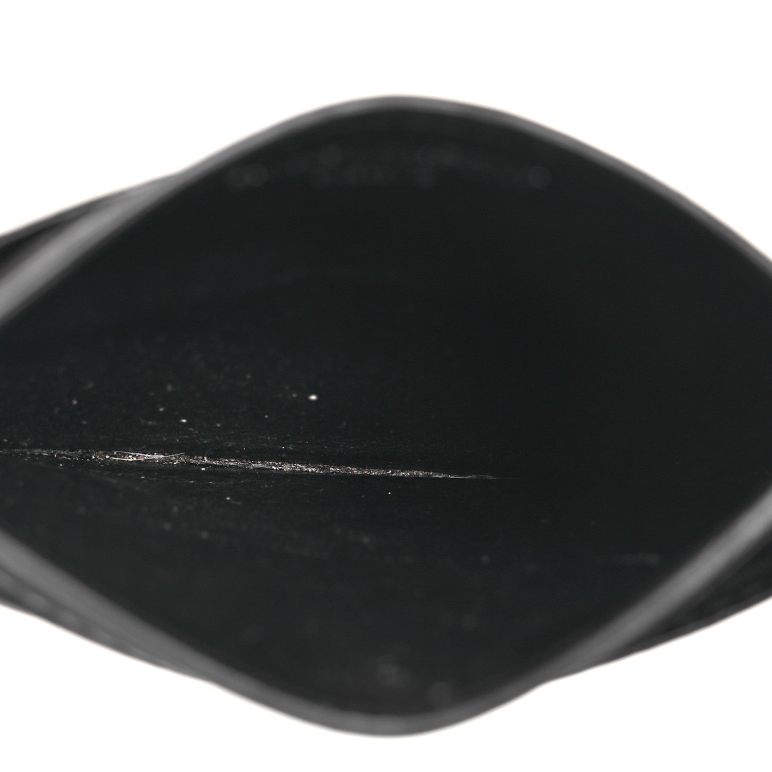 Grain De Poudre Matelasse Chevron Monogram Credit  Case Black