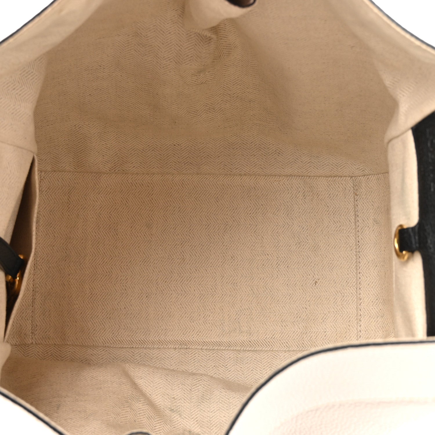 Calfskin Small Hammock Shoulder Bag Tan Ivory Black