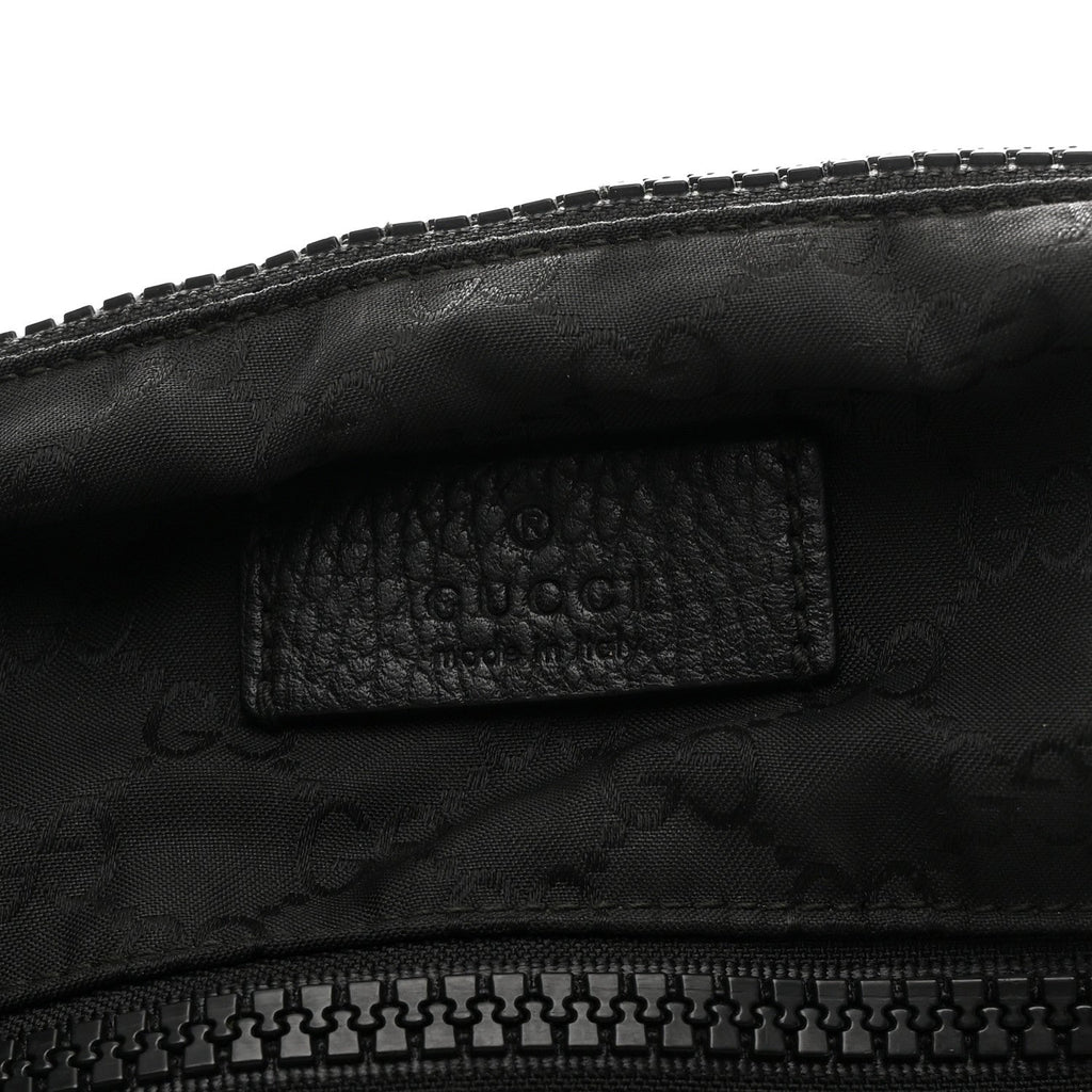 Nylon Monogram Medium Flat Messenger Bag Black