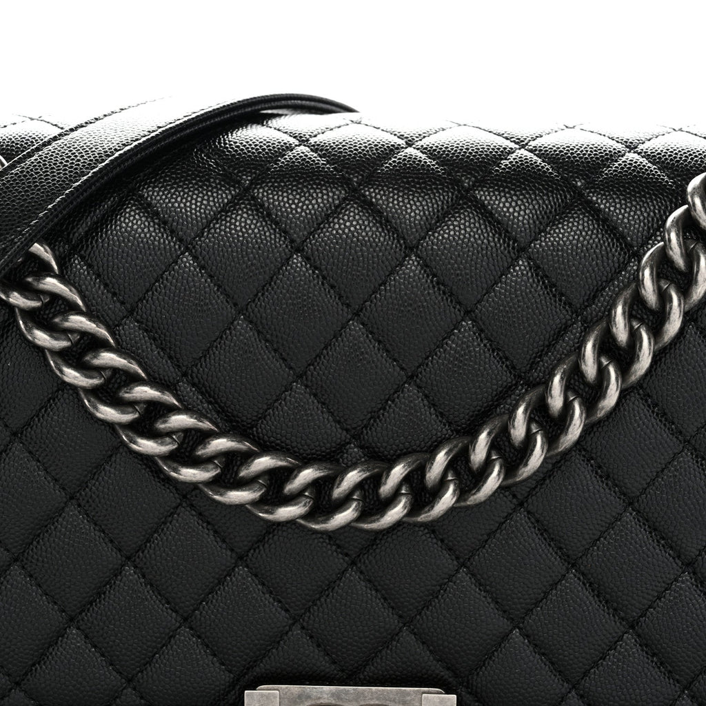Caviar Quilted New Medium Boy Flap Black