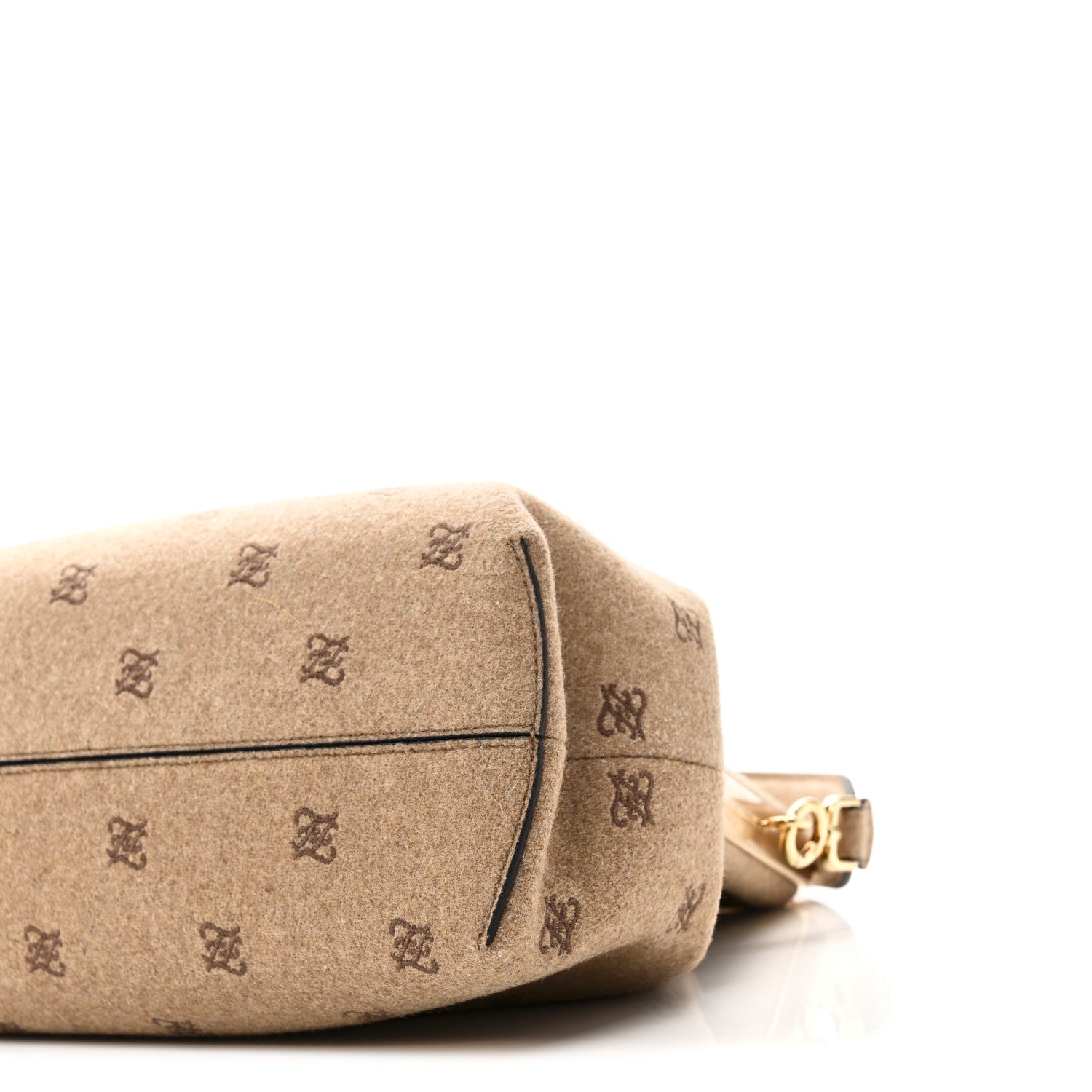 Flannel Karligraphy Embroidered Medium Fendi First Camel