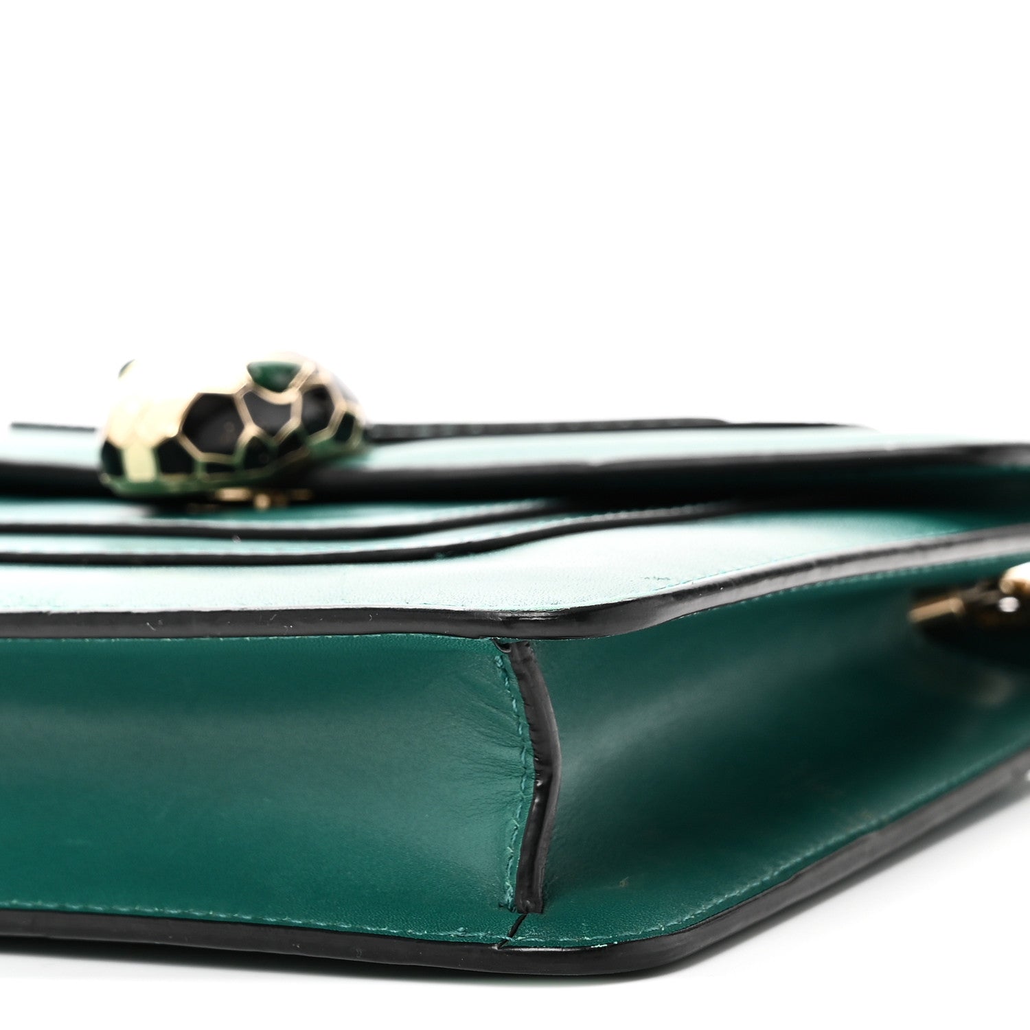 Calfskin Small Serpenti Forever Snake Strap Crossbody Bag Emerald Green