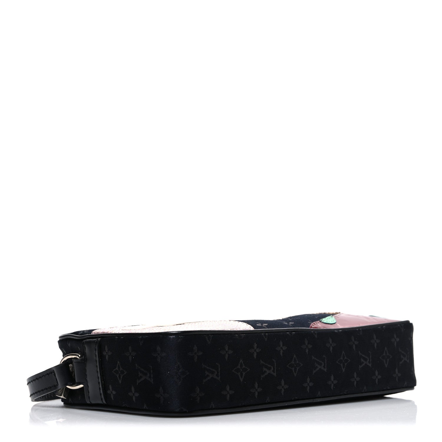 Satin Mini Monogram Conte De Fees Pochette Black