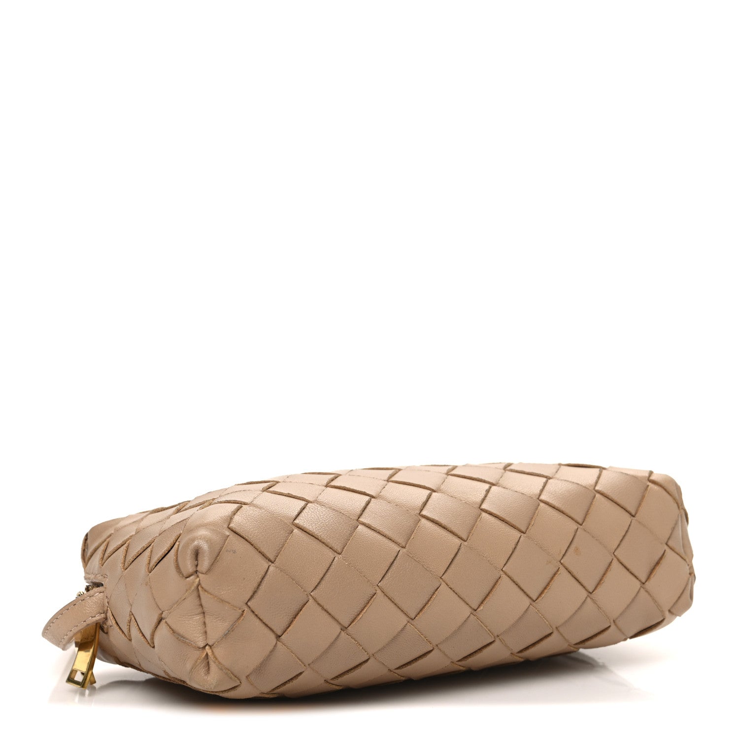 Nappa Intrecciato Nodini Mini Crossbody Almond