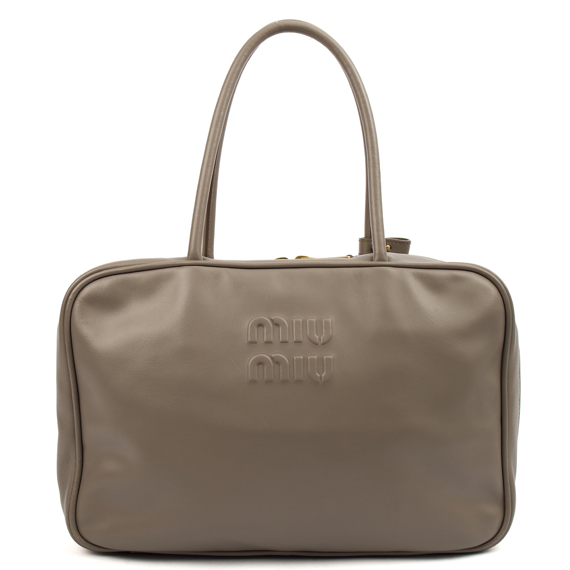 Miu Miu Shoulder Bag Shoulder Bag in Grey, Leather