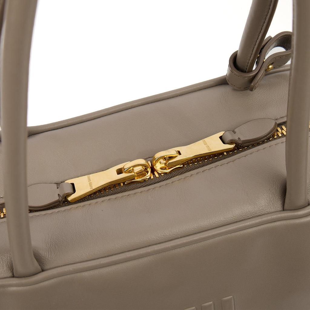 Miu Miu Shoulder Bag Shoulder Bag in Grey, Leather