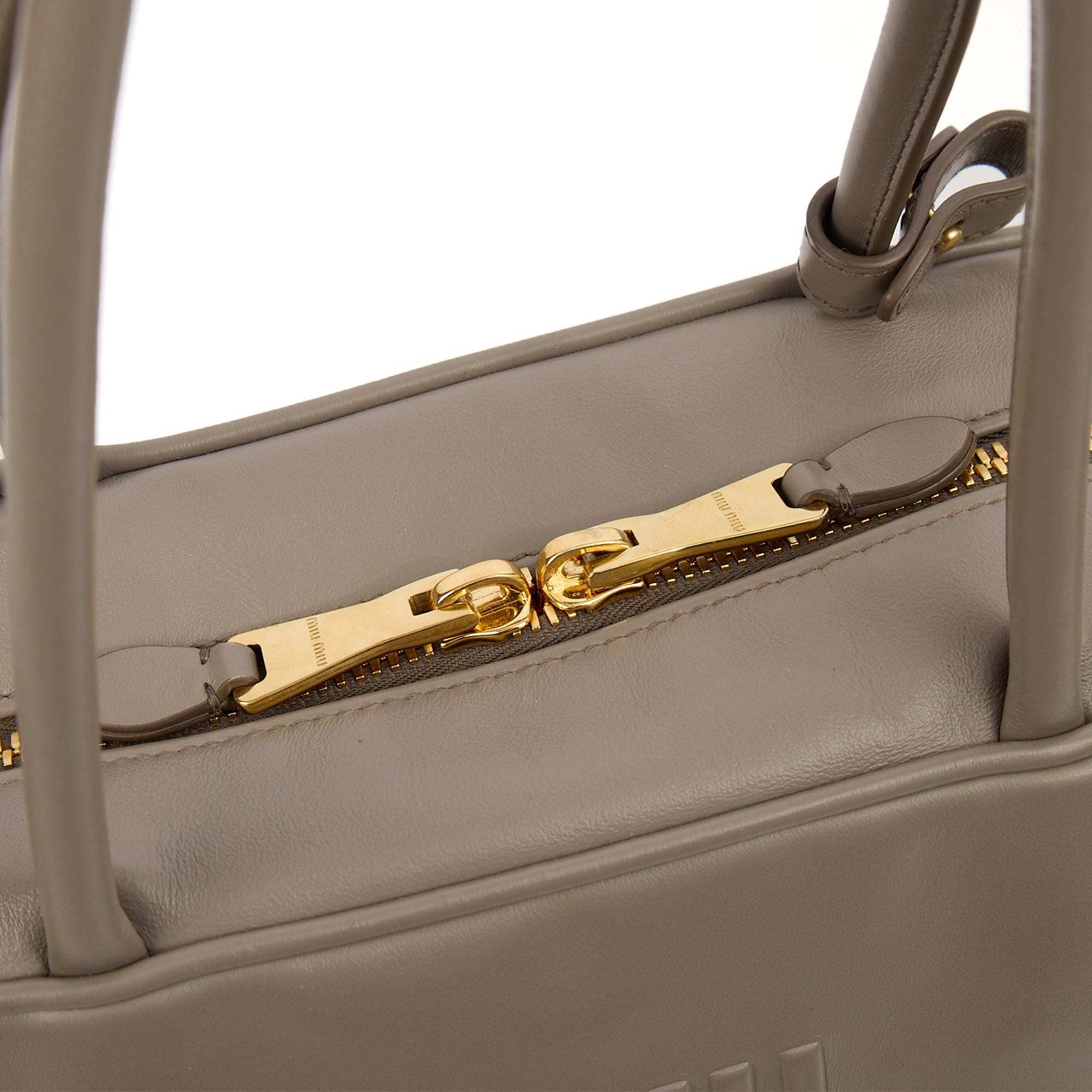 Miu Miu Shoulder Bag Shoulder Bag in Grey, Leather