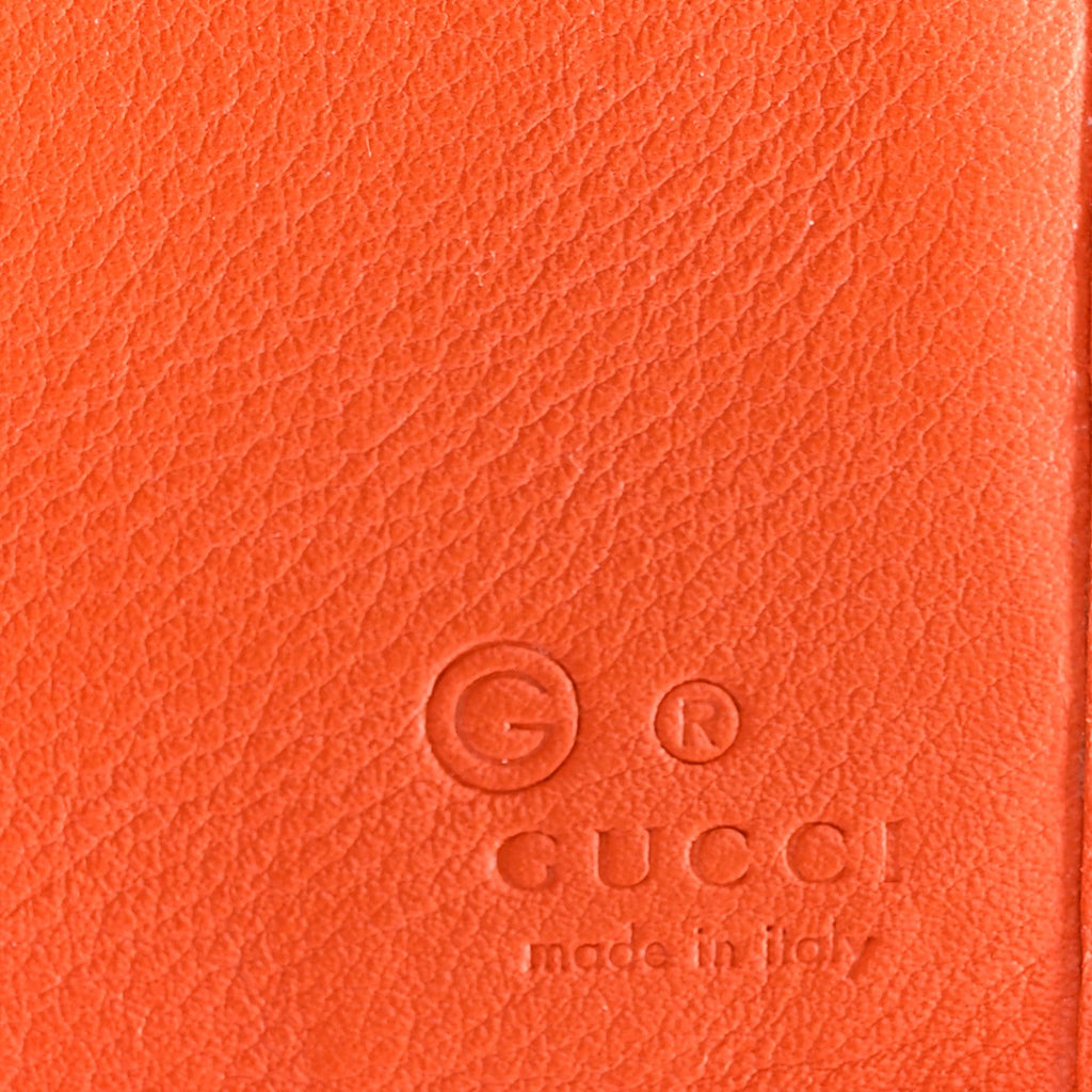Soft Microguccissima Continental Wallet Sun Orange