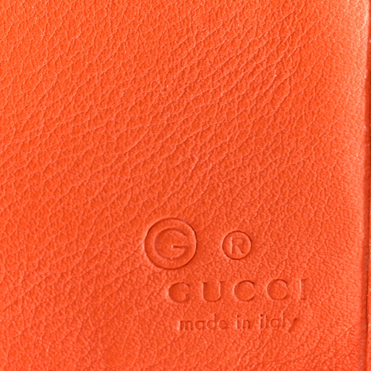 Soft Microguccissima Continental Wallet Sun Orange