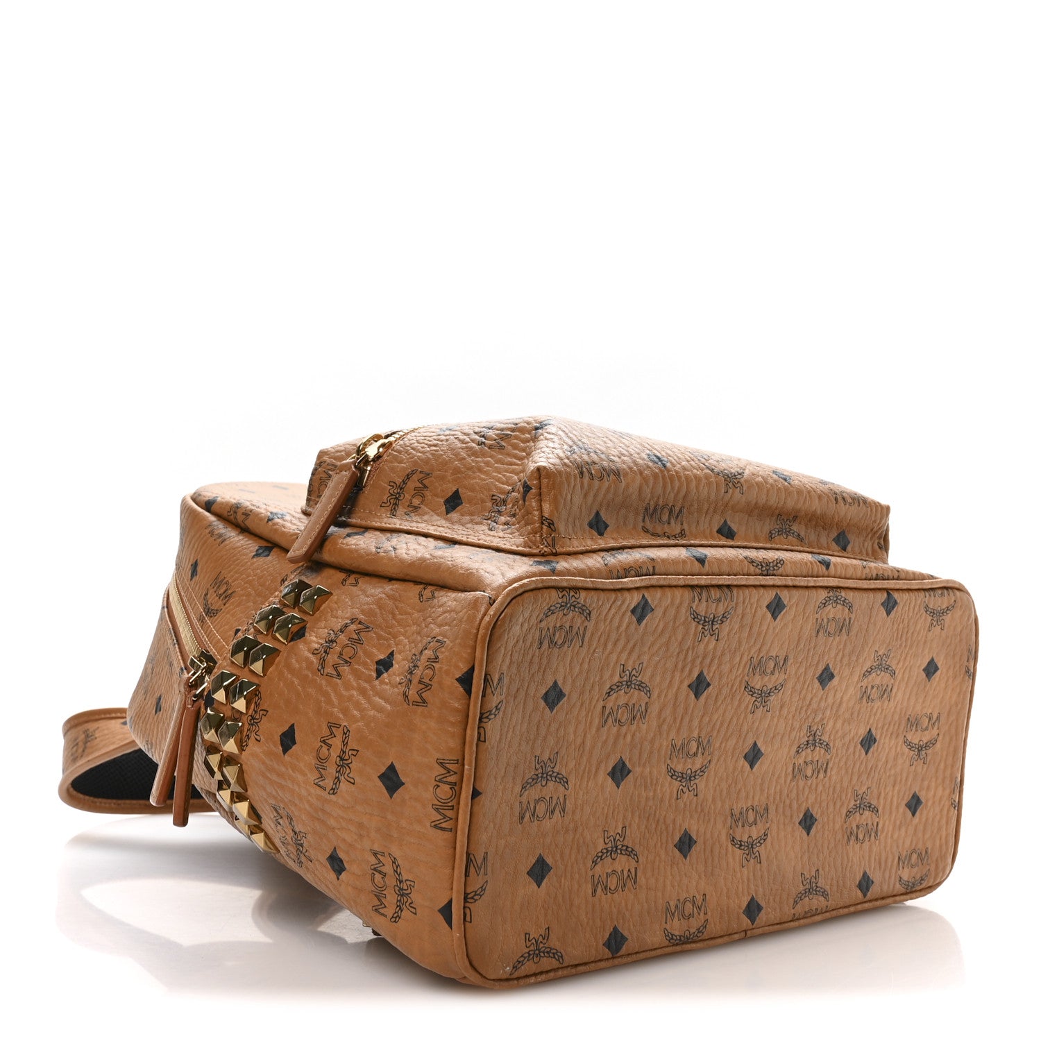 Visetos Small Side Stud Stark Backpack Cognac