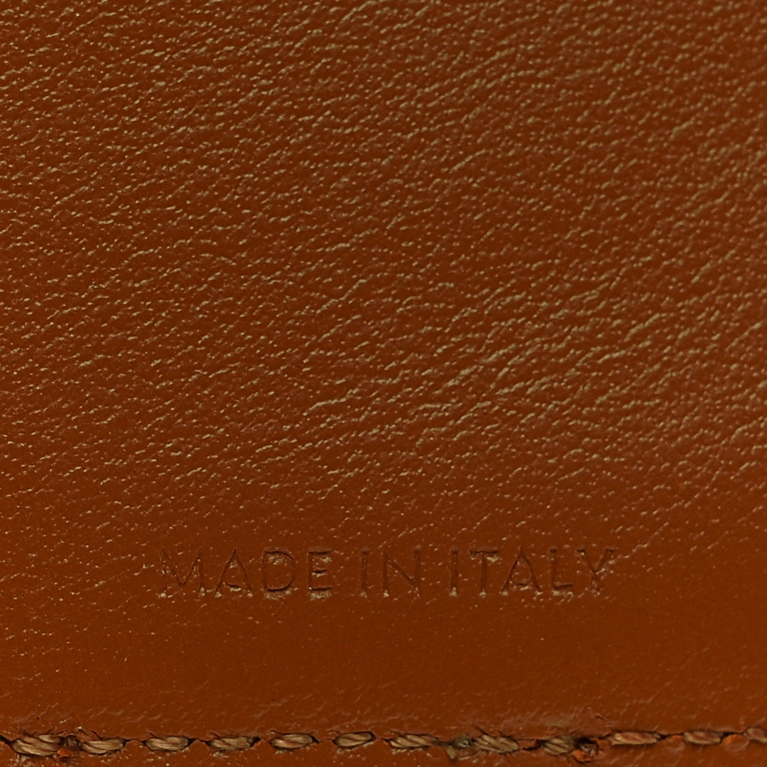 Canvas Triomphe Lambskin Folded Compact Wallet Tan