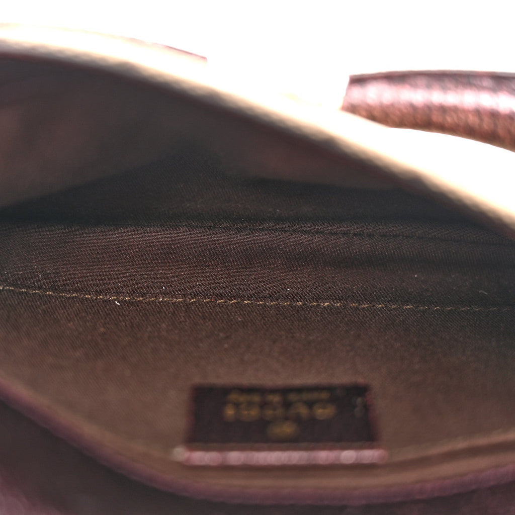 Monogram Small Horsebit Chain Clutch Purple