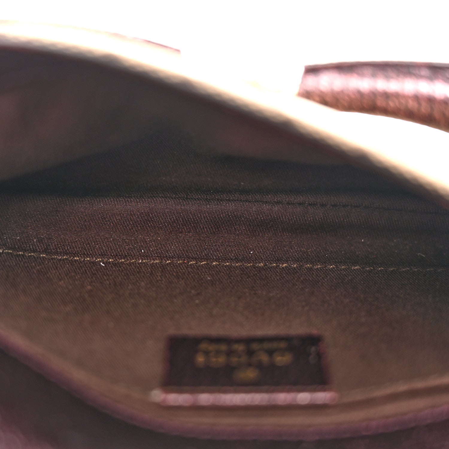 Monogram Small Horsebit Chain Clutch Purple