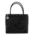 Patent Medallion Tote Black
