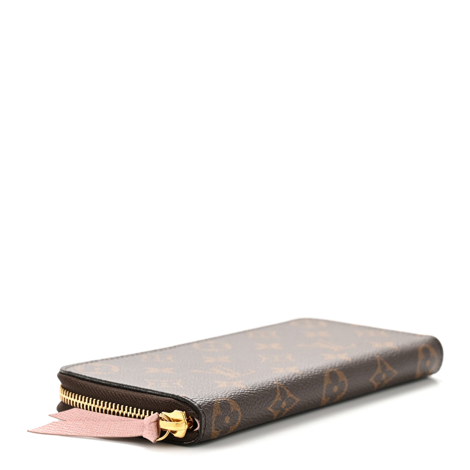 Monogram Clemence Wallet Rose Ballerine