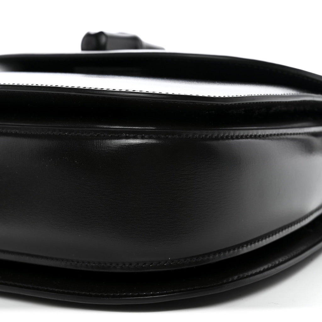 Boarded Dyana Lux Calfskin Web Monochrome Medium Bamboo 1947 Top Handle Bag Black