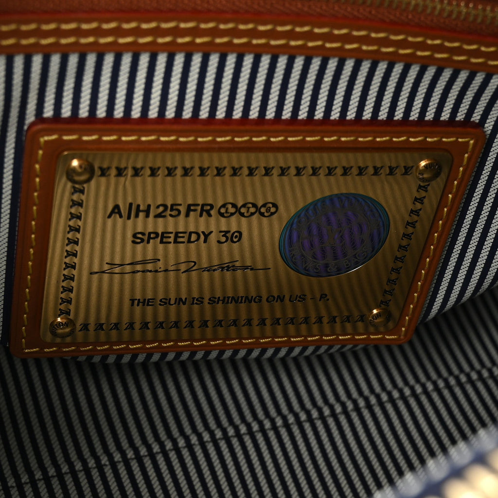 Calfskin Monogram Speedy P9 Bandouliere 30 Indigo
