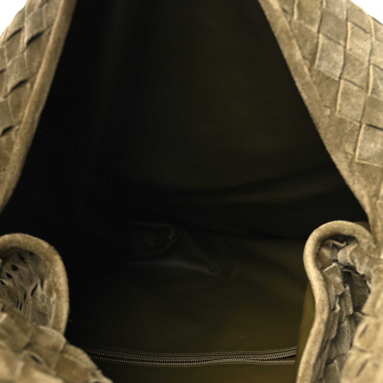 Suede Intrecciato Large Hop Mud