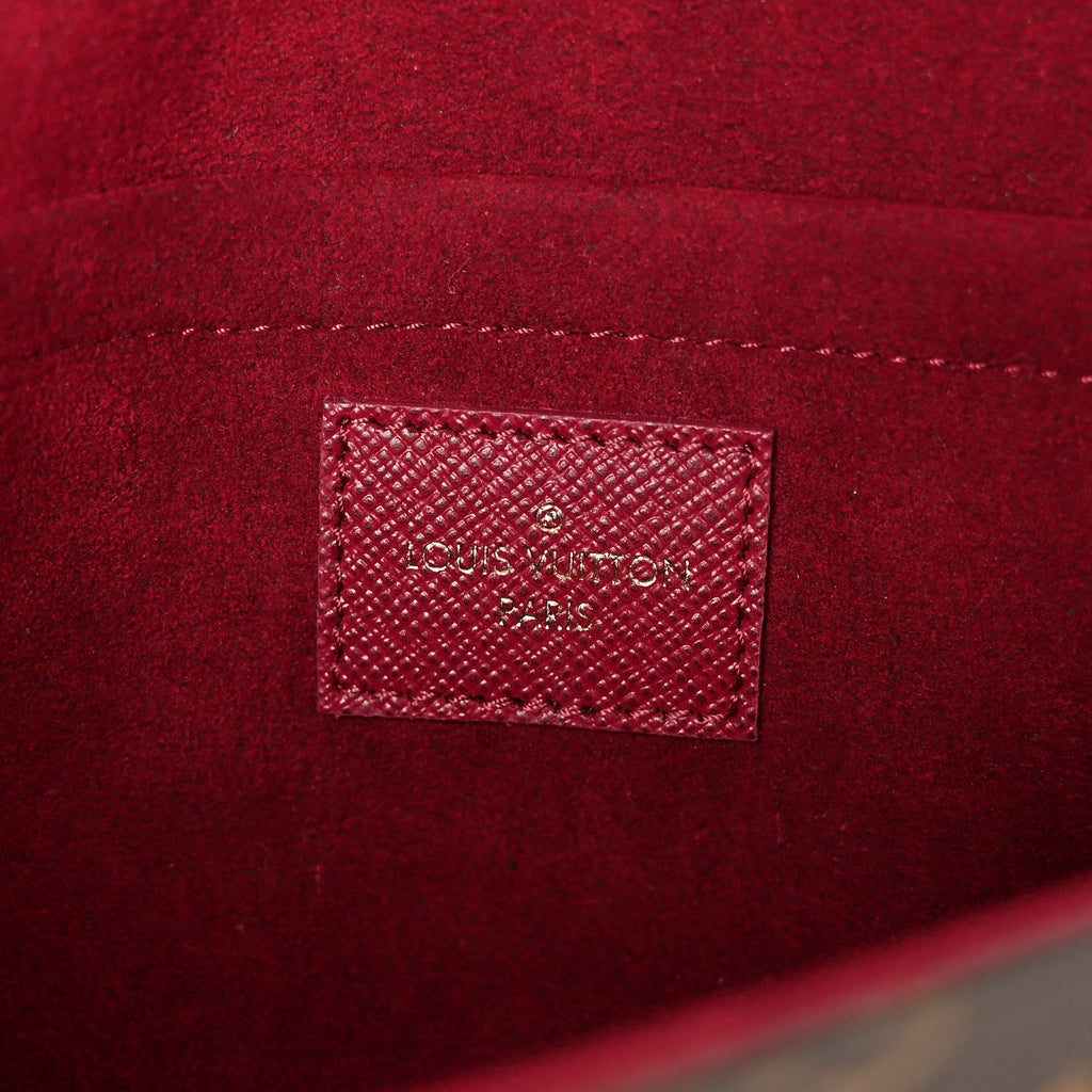 Monogram Pochette Felicie Chain Wallet Fuchsia