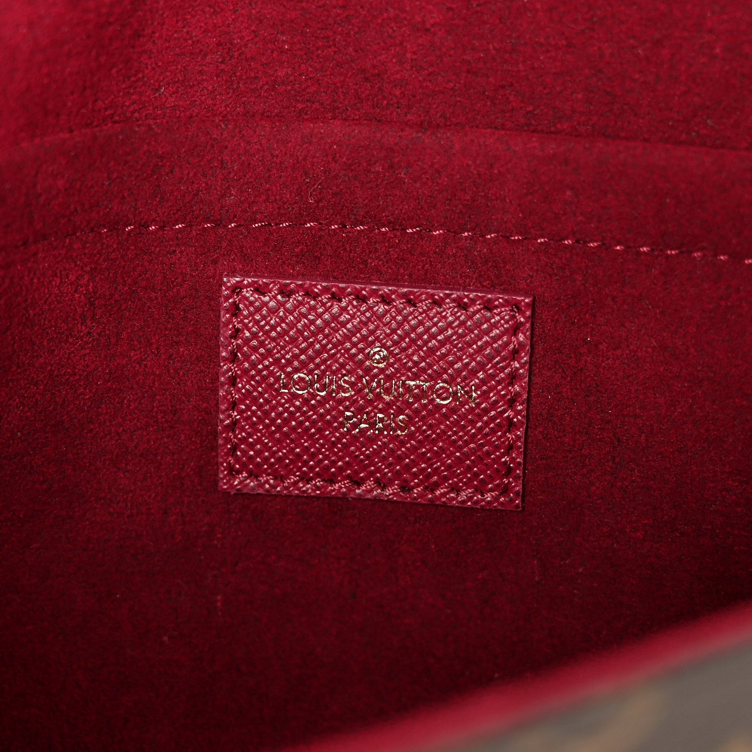 Monogram Pochette Felicie Chain Wallet Fuchsia