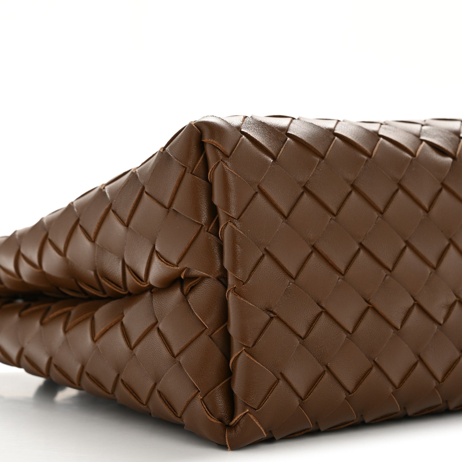 Nappa Intrecciato Small Andiamo Shoulder Bag Cognac