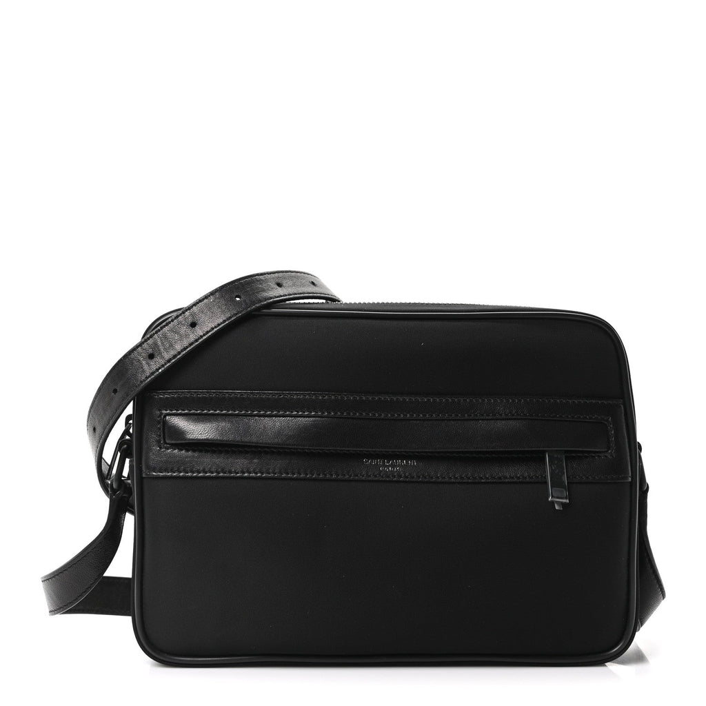 Lambskin Nylon Camp Camera Bag Black