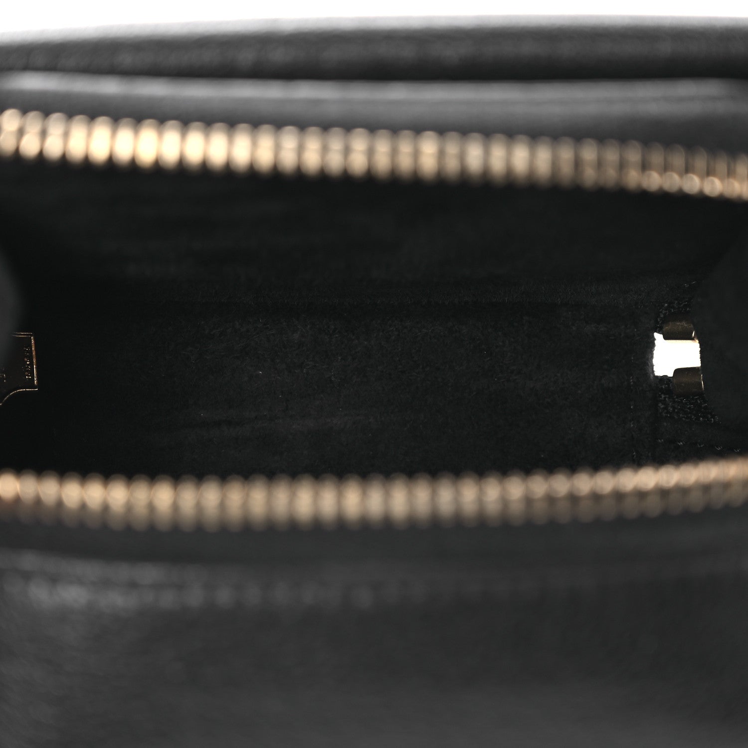 Goatskin Mini Saddle Shoulder Strap Pouch Black