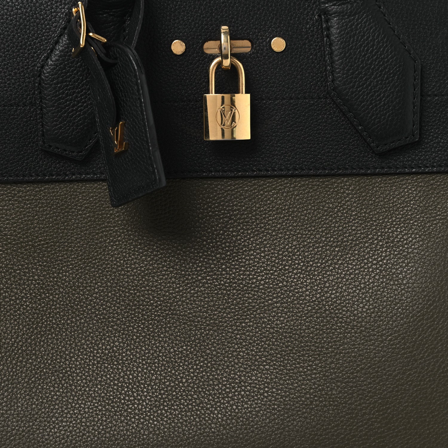 Calfskin City Steamer MM Kaki Black