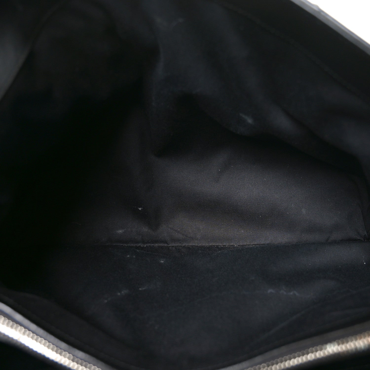 Calfskin Y Quilted Monogram Large Loulou Chain Satchel Black